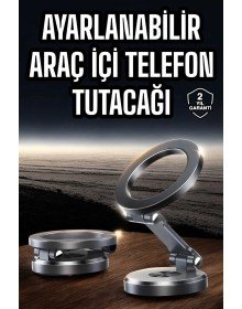 Araç İçi Telefon Tutacağı Manyetik Tasarım Ayarlanabilir