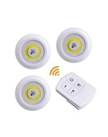 Led Lamba 3'lü Uzaktan Kumandalı Yapışkanlı