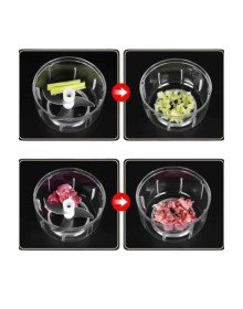 Şarjlı Mini El Rondosu Doğrayıcı Taşınabilir 250 ml Çelik Bıçaklı