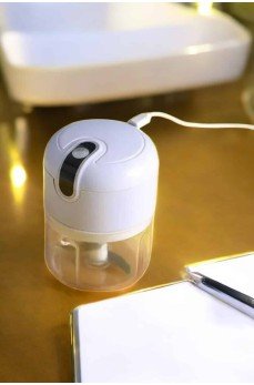 Şarjlı Portatif Doğrayıcı Mini Pratik Rondo El Doğrayıcı Üç Bıçaklı Çelik Bıçaklı