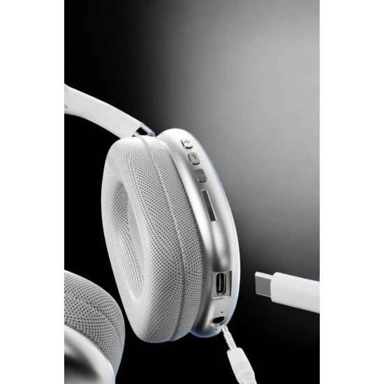 P9 Air Max Kablosuz 5.0 Mikrofonlu Bluetooth Kulaklık Beyaz Yüksek Ses Kaliteli