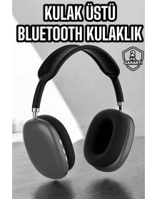 P9 Plus Kulaklık Siyah Bluetooth Bağlantılı Kulak Üstü Kablosuz ANC Özelliği