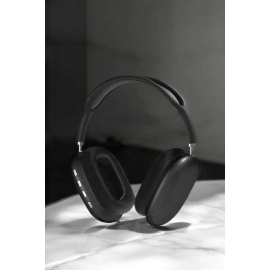 P9 Plus Kulaklık Siyah Bluetooth Bağlantılı Kulak Üstü Kablosuz
