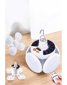 Katlanabilir Taşınabilir Kamp Lambası Işıldak Beyaz Işık Güneş Enerjili Solar Aydınlatma