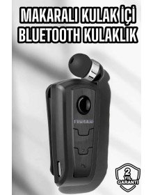 Makaralı Bluetooth Kulaklık Kulak İçi Android iOS Uyumlu Titreşimli