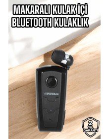 Tüm Telefonlara Uyumlu Mikrofonlu Titreşimli Makaralı Bluetooth Kulakiçi Kulaklık
