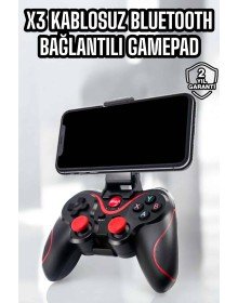 X3 Gamepad Oyun Kolu Bluetooth Bağlantılı Gamestick Android Uyumlu