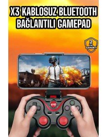 Android Uyumlu Gamepad X3 Game Stick Oyun Kolu Bluetooth Bağlantılı