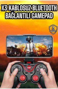 Android Uyumlu Gamepad X3 Game Stick Oyun Kolu Bluetooth Bağlantılı