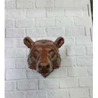 Dekoratif Ayı Duvar Heykeli Asılabilir Hediyelik 25x19 cm