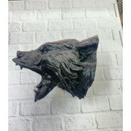 3D Siyah Ayı Başı Duvar Dekoru Modern Asılabilir Heykel 25x19 cm