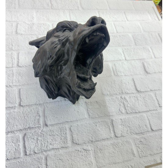 3D Siyah Ayı Başı Duvar Dekoru Modern Asılabilir Heykel 25x19 cm 3D Siyah Ayı Başı Duvar Dekoru Modern Asılabilir Heykel 25x19 cm