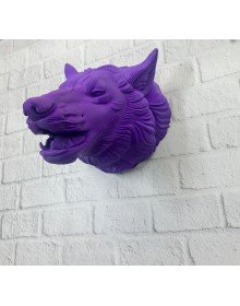 Mor Kurt Figürü Duvar Aksesuarı