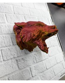 3D Jaguar Figürü Duvar Süsü