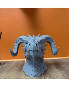 Asılabilir / Masaüstü Ejderha Modeli 3D Dekoratif Heykel 22x17 cm