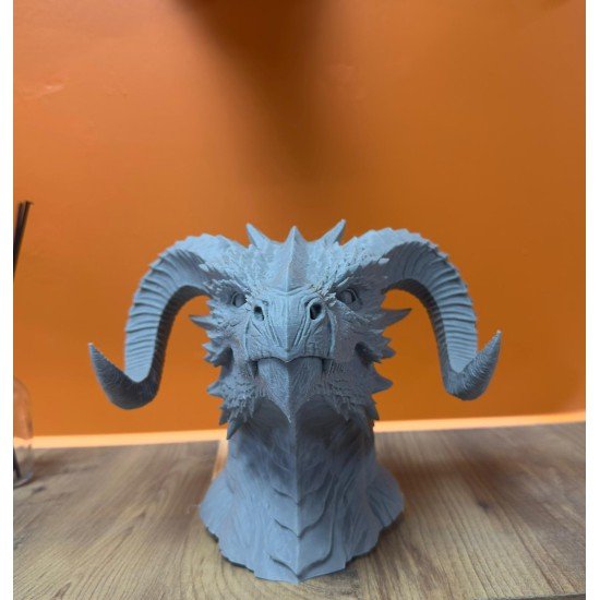 Asılabilir / Masaüstü Ejderha Modeli 3D Dekoratif Heykel 22x17 cm