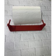 Dekoratif Kırmızı Kağıt Havlu Tutucu Duvar Askılı Model