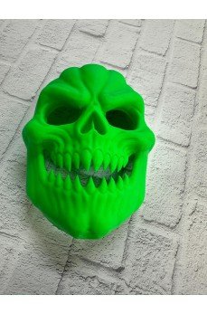 Yeşil Dekoratif Korku Maskesi Duvar Süsü