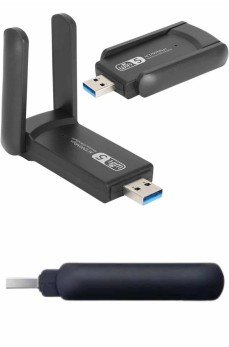 Wifi Alıcı Dual Band Usb 3.0 Adaptör Kablosuz Windows 7/8/10/11