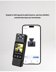 Hareket Algılayıcılı Taşınabilir Mini Kamera – 3MP Fotoğraf, Düşük Güç Tüketimi