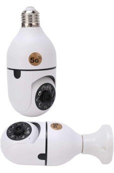 Wifi Güvenlik Kamerası 360 Derece Dönebilen Harekete Duyarlı Gece Görüşlü Ampul