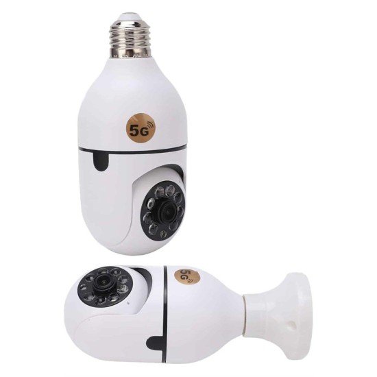 Wifi Güvenlik Kamerası 360 Derece Dönebilen Harekete Duyarlı Gece Görüşlü Ampul
