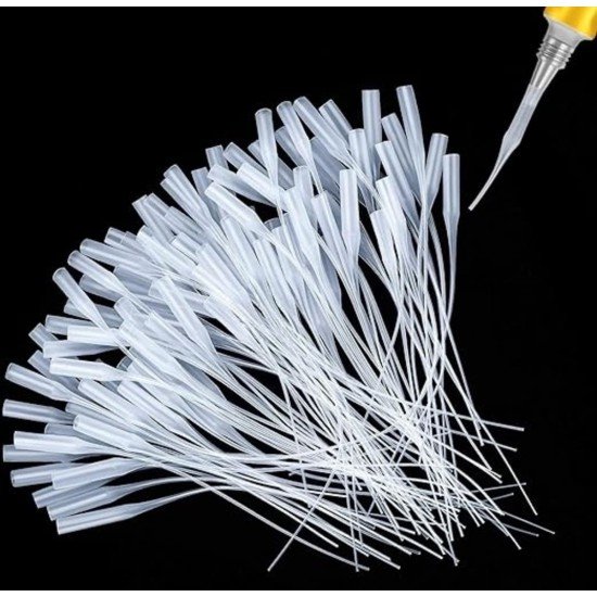 Yapıştıcı Mikro Uçları Plastik Yapıştırıcı Şişe Uçları Şırınga Ucu 10 Adet