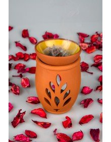 Yaşam Çiçeği El Yapımı Çömlek Buhurdanlık Tütsülük