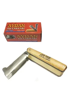 Yatağan İkili Ceviz Aşı Çakı, Bıçağı - Ahşap Saplı Yatağan İkili Ceviz Aşı Çakı, Bıçağı - Ahşap Saplı