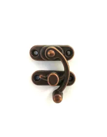 Yay Gözü, Ahşap Kutu Klipsi - Büyük 37x45 mm, Antik, 100 Adet
