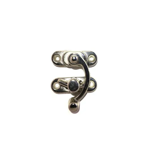 Yay Gözü, Ahşap Kutu Klipsi - Küçük 28x33 mm, Nikel 1 Adet Yay Gözü, Ahşap Kutu Klipsi - Küçük 28x33 mm, Nikel 1 Adet