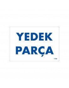 Yedek Parça Uyarı Levhası 17,5x25 KOD:1788
