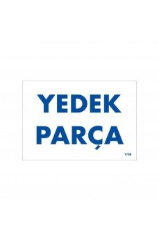 Yedek Parça Uyarı Levhası 17,5x25 KOD:1788