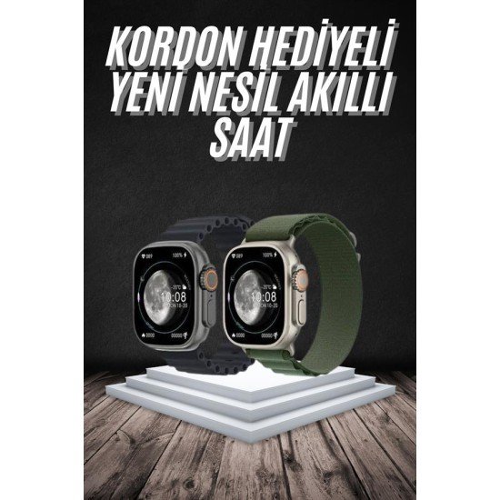Yeni Nesil Akıllı Kol Saati Nabız Ölçer GPS Uyumlu 49 MM Kasa Yeni Nesil Akıllı Kol Saati Nabız Ölçer GPS Uyumlu 49 MM Kasa