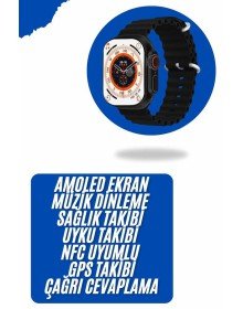 Yeni Nesil Akıllı Kol Saati Nabız Ölçer GPS Uyumlu 49 MM Kasa