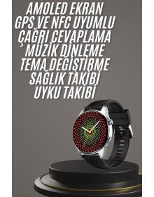 Yeni Nesil Akıllı Saat 1.5 Inç Amoled Ekran Çağrı Cevaplayabilen