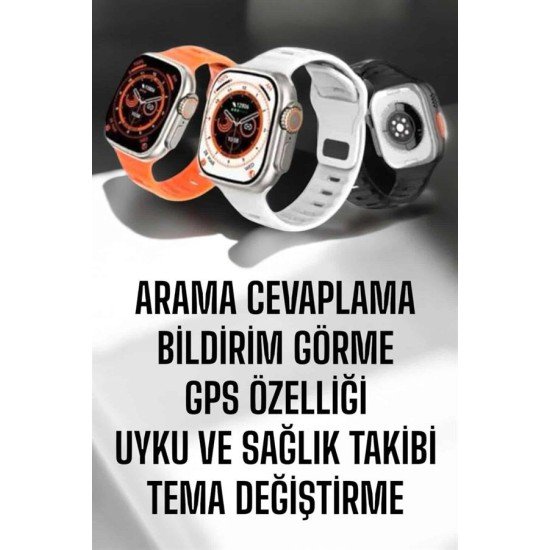 Yeni Nesil Akıllı Saat Adımsayar, GPS, Nabız Ölçer, Uyku ve Sağlık Takibi