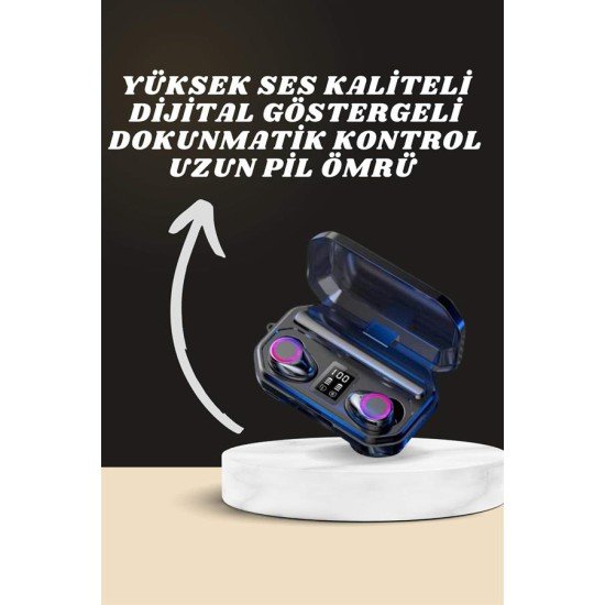 Yeni Nesil Akıllı Saat ve Bluetooth Kulaklık Kampanyası Dijital Göstergeli Powerbankli