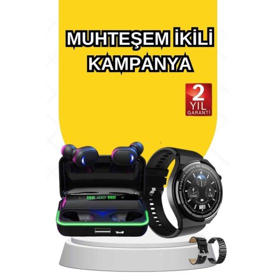 Yeni Nesil Akıllı Saat Ve Bluetooth Kulaklık Titreşim Bildirimleri Uyku Takibi Yeni Nesil Akıllı Saat Ve Bluetooth Kulaklık Titreşim Bildirimleri Uyku Takibi