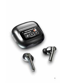 Yeni Nesil ANC Özellikli Çağrı Cevaplayan Dokunmatik Ekranlı Bluetooth Kulaklık Siyah