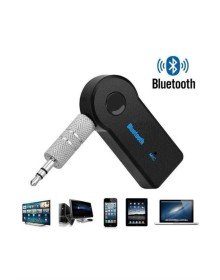 Yeni Nesil Bluetooth Aux Araç Kiti Siyah TV Tablet Telefon Araç Araba