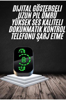 Yeni Nesil Bluetooth Kulaklık Çağrı Cevaplayabilen Dijital Göstergeli Powerbankli