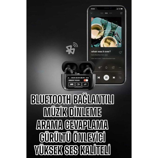 Yeni Nesil Bluetooth Kulaklık Ekranlı Yüksek Ses Kaliteli Uzun Şarj Süreli Yeni Nesil Bluetooth Kulaklık Ekranlı Yüksek Ses Kaliteli Uzun Şarj Süreli