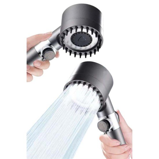Yeni Nesil Duş Başlığı Paslanmaz Çelik Masaj Etkili Ergonomik Tasarım Su Basınçlı