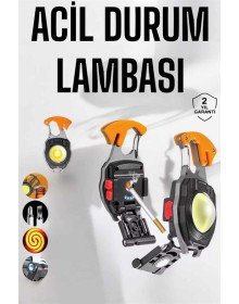 yeni nesil Kamp Feneri Çok Fonksiyonlu Fener Anahtarlık Usb Çakmaklı Cam Kırıcı Kemer Kesici Açacak