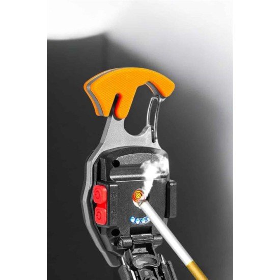 yeni nesil Kamp Feneri Çok Fonksiyonlu Fener Anahtarlık Usb Çakmaklı Cam Kırıcı Kemer Kesici Açacak