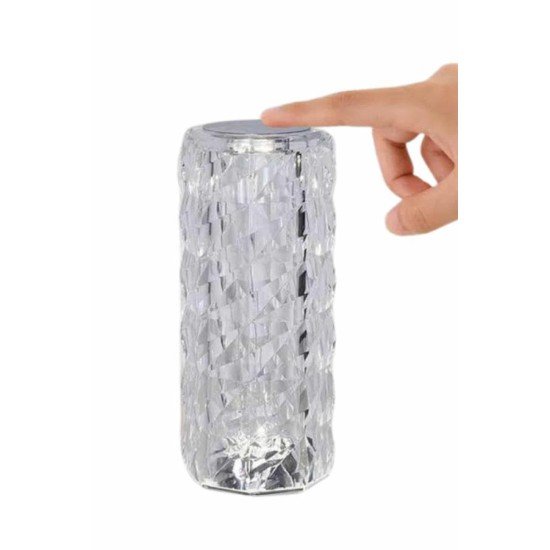 Yeni Nesil Modern Kristal Masa ve Gece Lambası Dokunmatik Renk Değiştirebilen