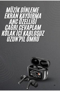 Yeni Nesil Pro Ekranlı Bluetooth Kulaklık 5.0 Bluetooth