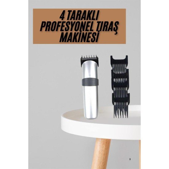 Yeni Nesil Profesyonel Şarjlı Saç Sakal Tıraş Makinesi Ayarlanabilir 4 Taraklı Yeni Nesil Profesyonel Şarjlı Saç Sakal Tıraş Makinesi Ayarlanabilir 4 Taraklı