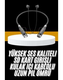 Yeni Nesil Silikonlu Kulak İçi Kablosuz Kesintisiz Bluetooth Kulaklık Kablolu